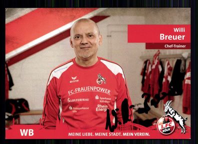 Willi Breuer Autogrammkarte 1. FC Köln 2012-13 Frauenfußball Orig. Sign + A 223613