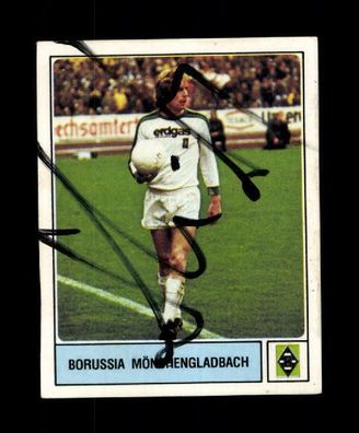 Winfried Schäfer Borussia Mönchengladbach Panini 1979 Original Sign. ## A 223815