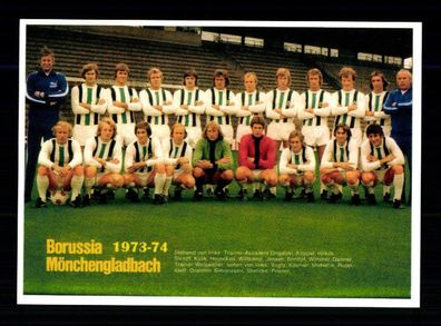 Borussia Mönchengladbach Mannschaftskarte 1973-74