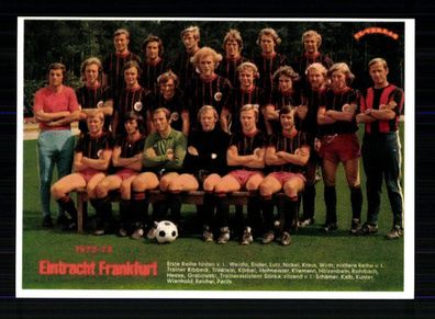 Eintracht Frankfurt Mannschaftskarte 1972-73