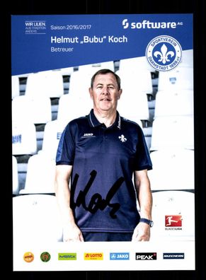 Helmut Koch Autogrammkarte Darmstadt 98 2016-17 Original Signiert + A 223938