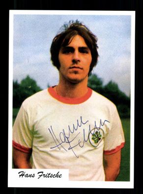 Hans Fritsche Autogrammkarte Rot weiss Oberhausen Spieler 70er Jahre Orig. Sign.