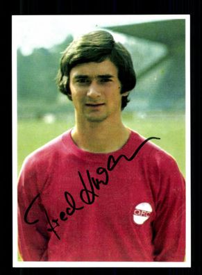 Fred Kromm Autogrammkarte Kickers Offenbach Spieler 70er Jahre Original Sign.