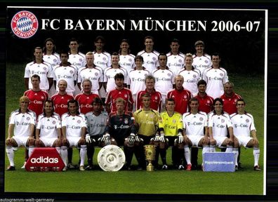 Bayern München Mannschaftskarte 2006-07