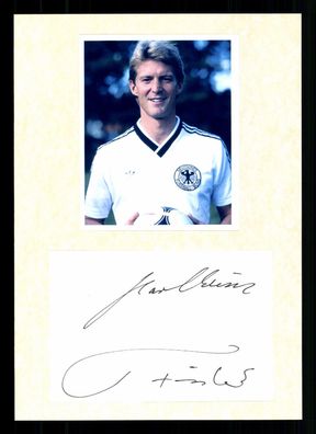 Karheinz Förster DFB Vize Weltmeister 1982 und 1986 Original Signiert # G 37144