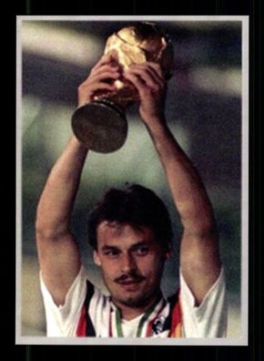Olaf Thon Autogrammkarte DFB Weltmeister 1990 Original Signiert + 2