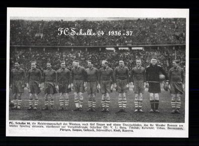 FC Schalke 04 Mannschaftskarte 1936-37