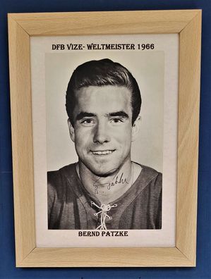 Bernd Patzke DFB Vize Weltmeister 1966 Original Signiert