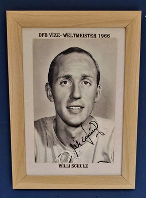 Willi Schulz DFB Vize Weltmeister 1966 Original Signiert