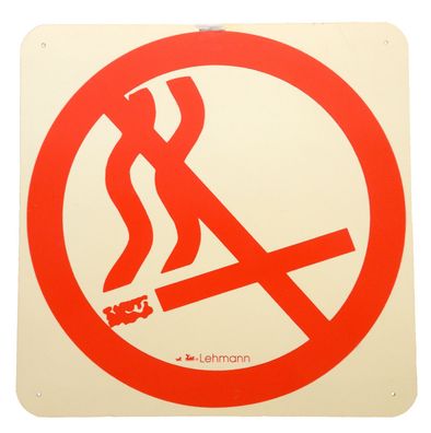 Schild "Rauchen verboten", Hinweisschild, Verbotsschild, 25x25 cm, Fehler 2