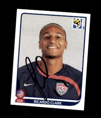 Ricardo Clark Panini Sammelbild WM 2010 USA Orig. Sign. # A 223871