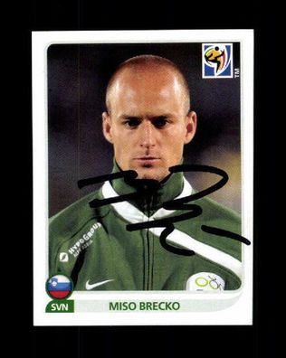 Miso Brecko Panini Sammelbild WM 2010 Slowenien Orig. Signiert # A 223890