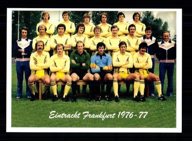 Eintracht Frankfurt Mannschaftskarte 1976-77