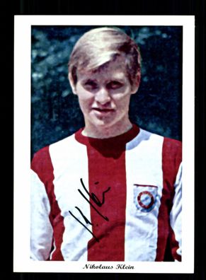 Nikolaus Klein Autogrammkarte Bayern München Spieler 60er Jahre Orig. Sign. + 2