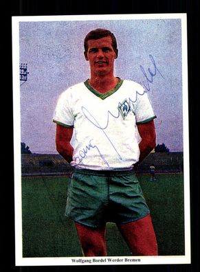 Wolfgang Bordel Autogrammkarte Werder Bremen Spieler 60er Jahre Original Sign.