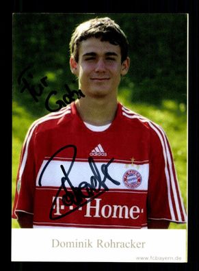 Dominik Rohracker Autogrammkarte Bayern München II 2008-09 Original Signiert + 2