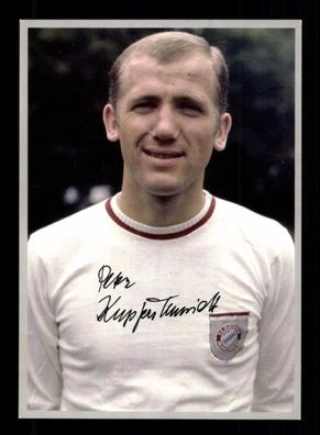 Peter Kupferschmidt Autogrammkarte Bayern München Spieler 60er Jahre Orig. Sig + 2
