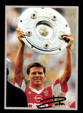 Stefan Reuter Autogrammkarte Bayern München Deutscher Meister 1989 und 90 Orig.