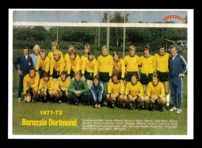 Borussia Dortmund Mannschaftskarte 1971-72