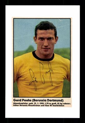 Gerd Peehs Borussia Dortmund Original Signiert + A 224227