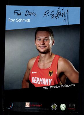 Roy Schmidt Autogrammkarte Original Signiert Leichtathletik + A 223273