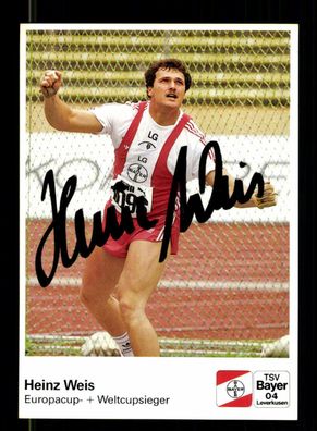 Heinz Weis Autogrammkarte Original Signiert Leichtathletik + A 223747