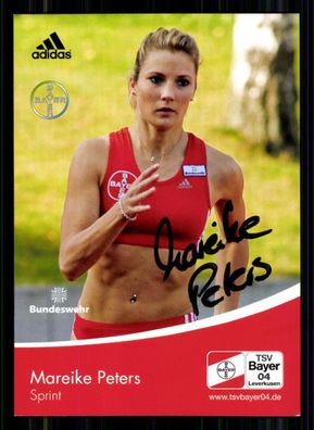 Mareike Peters Autogrammkarte Original Signiert Leichtathletik + 88431 + A 65209