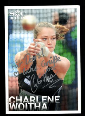 Charlene Woitha Autogrammkarte Original Signiert Leichtathletik + A 223266