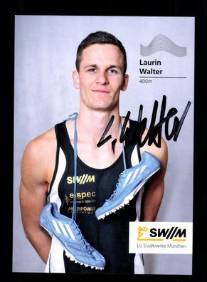Laurin Walter Autogrammkarte Original Signiert Leichtathletik + A 223291