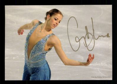 Carolina Kostner Weltmeisterin Eiskunstlauf 2012 Original Signiert + G 35792