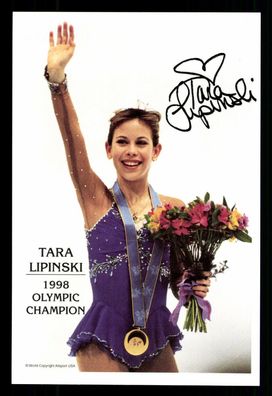 Tara Lipinski Olympiasiegerin Eiskunstlauf 1998 Druck Signiert + G 35837