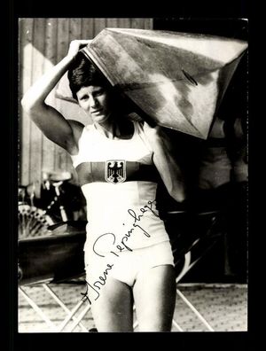 Irene Pepinghege Foto Vize Weltmeisterin 1966 Kajak Original Signiert + A 223616
