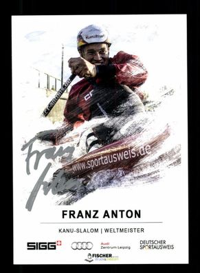 Franz Anton Autogrammkarte Kanu Original Signiert + A 223651