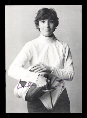 Cornelia Hanisch Autogrammkarte Original Signiert Fechten + A 224046