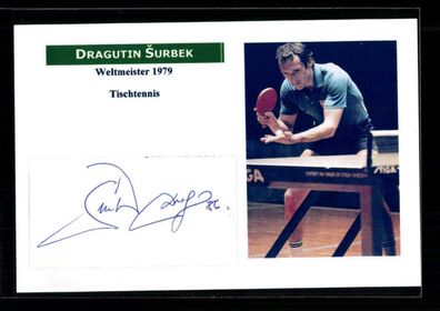 Dragutin Surbek Tischtennis Weltmeister 1979 Original Signiert + A 224106