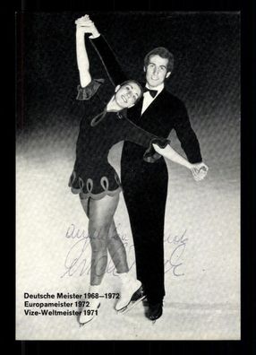 Angelika und Frank Buck Autogrammkarte Original Signiert Eiskunstlauf + A 224213