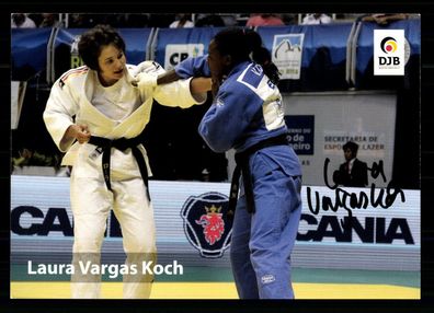 Laura Vargas Koch Autogrammkarte Original Signiert Judo + G 35989