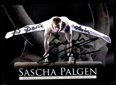 Sascha Palgen Autogrammkarte Original Signiert Turnen + A 223356