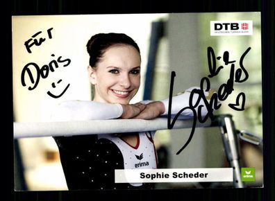 Sophie Scheder Autogrammkarte Original Signiert Turnen + A 223358