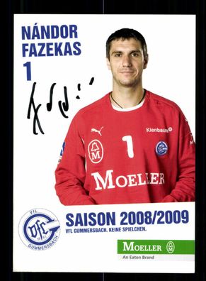 Nandor Fazekas Autogrammkarte VFL Gummersbach 2008-09 Orig. Signiert + A 223372