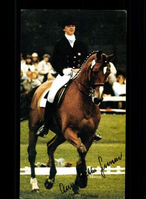 Anne Grethe Jensen Weltmeisterin 1986 Orginal Signiert Reiten + A 223441