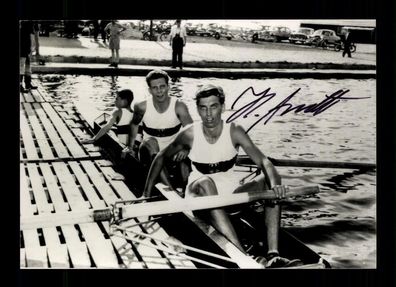Horst Arndt 1934-2014 2. Olympia 1956 Rudern Foto Original Signiert + A 223624