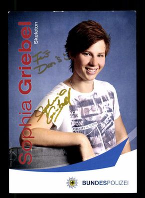 Sophia Griebel Autogrammkarte Original Signiert Rodeln + A 223732