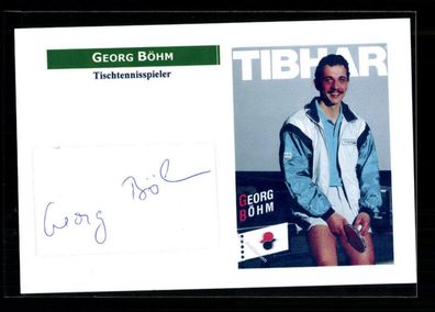 Georg Böhm Tischtennisspieler Original Signiert + A 224105