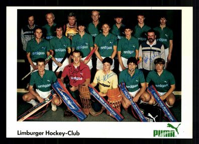Original Mannschaftskarte Limburger Hockey Club 16x Original Signiert + G 35872