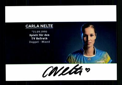 Carla Nelte Foto Original Signiert Badminton + A 223478