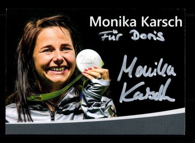 Monika Karsch Autogrammkarte Original Signiert Schießen + A 223678