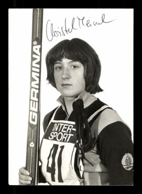 Christel Meinel DDR Vize Weltmeisterin 1978 Orig. Sign. Skilanglauf + A 223683
