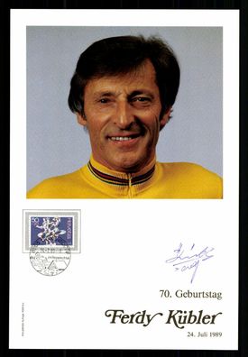 Ferdy Kübler 1919-2016 Autogrammkarte Original Signiert Radrennfahren+ G 36051