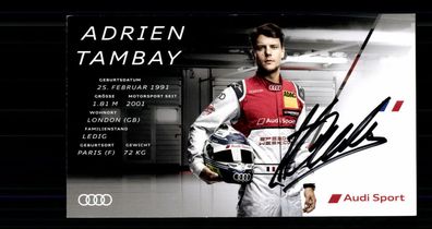 Adrien Tambay Autogrammkarte Original Signiert Motorsport + G 35969